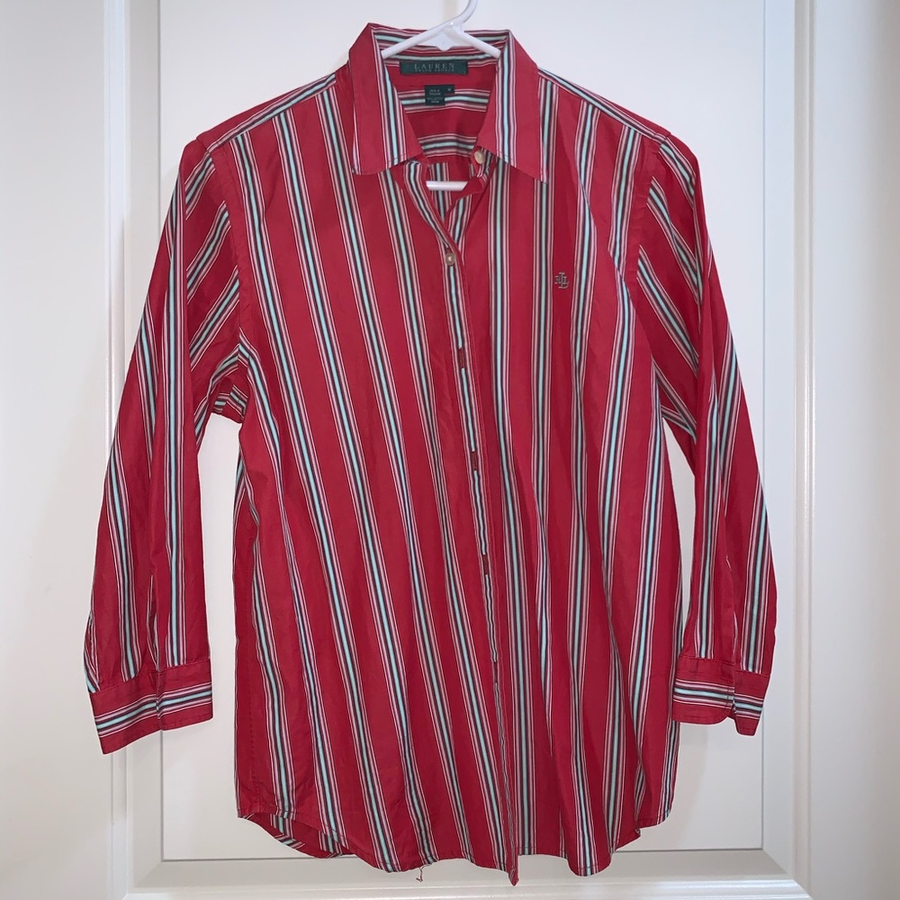 Ralph Lauren stripped button down.